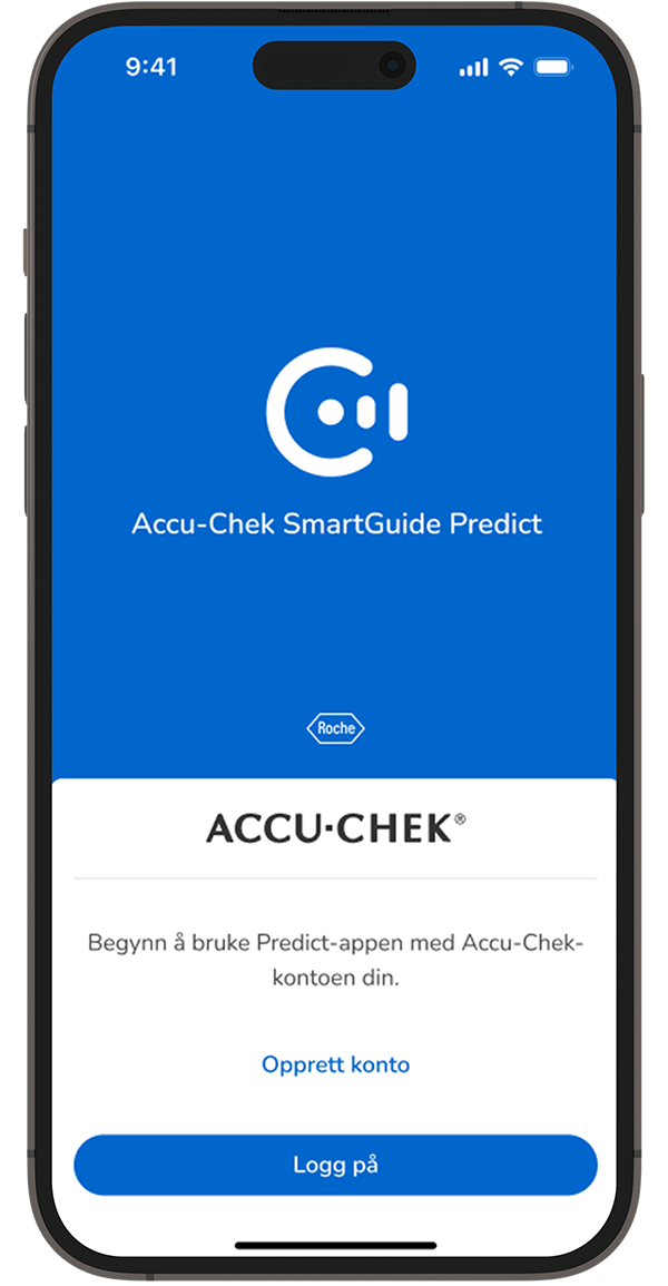 Skjermbilde av SmartGuide Predict-appenes påloggingsskjerm.