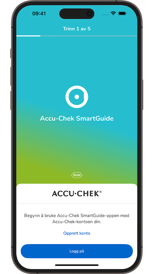 Skjermbilde av SmartGuide-appens påloggingsskjerm.