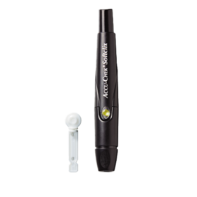 Bilde viser Accu-Chek®SoftClix, designet for mennesker med diabetes.