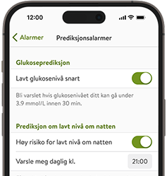 Skjermbilde av mySugr-appen som viser Mistet sensortilkobling-skjermen.